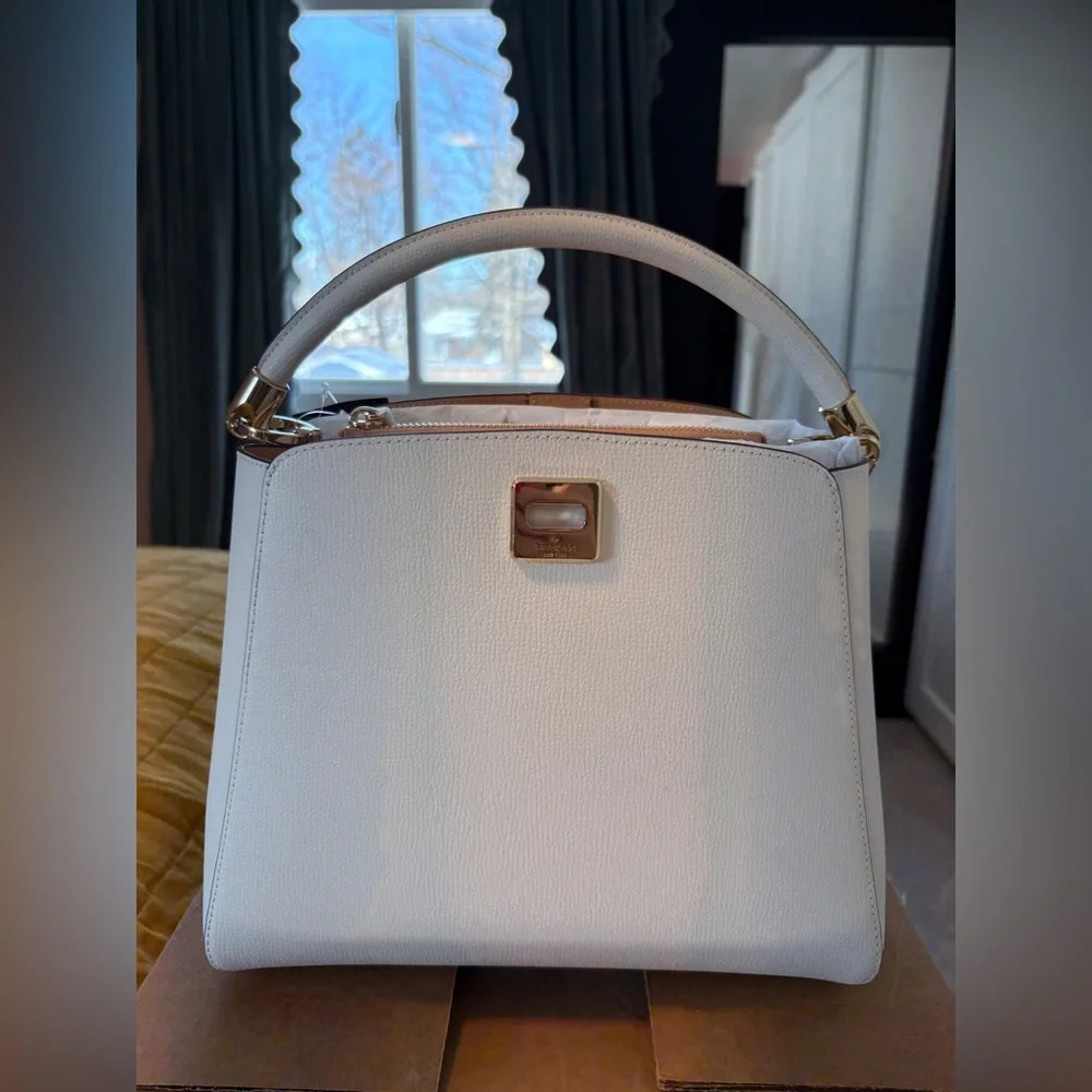 PHOEBE MEDIUM TOP HANDLE SATCHEL
Color: Meringue NWT - Picture 2 of 5